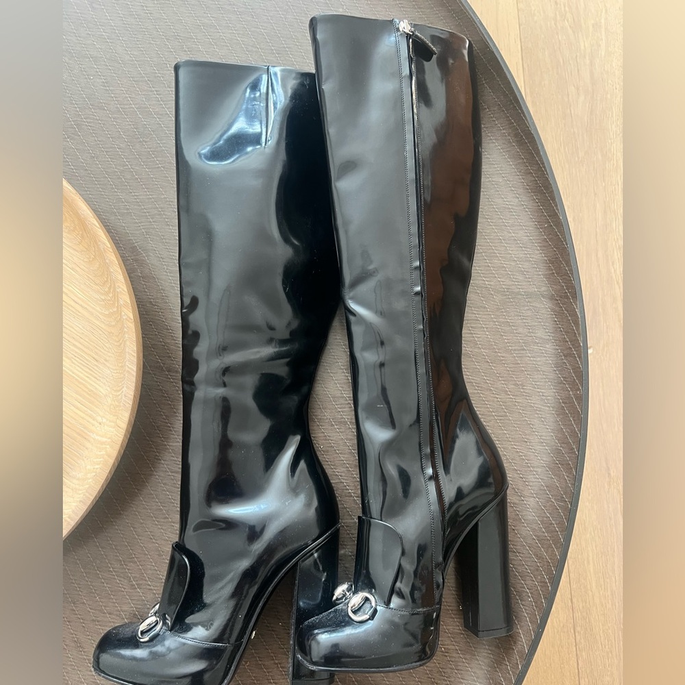 Gucci NWOB Black Heeled Boots